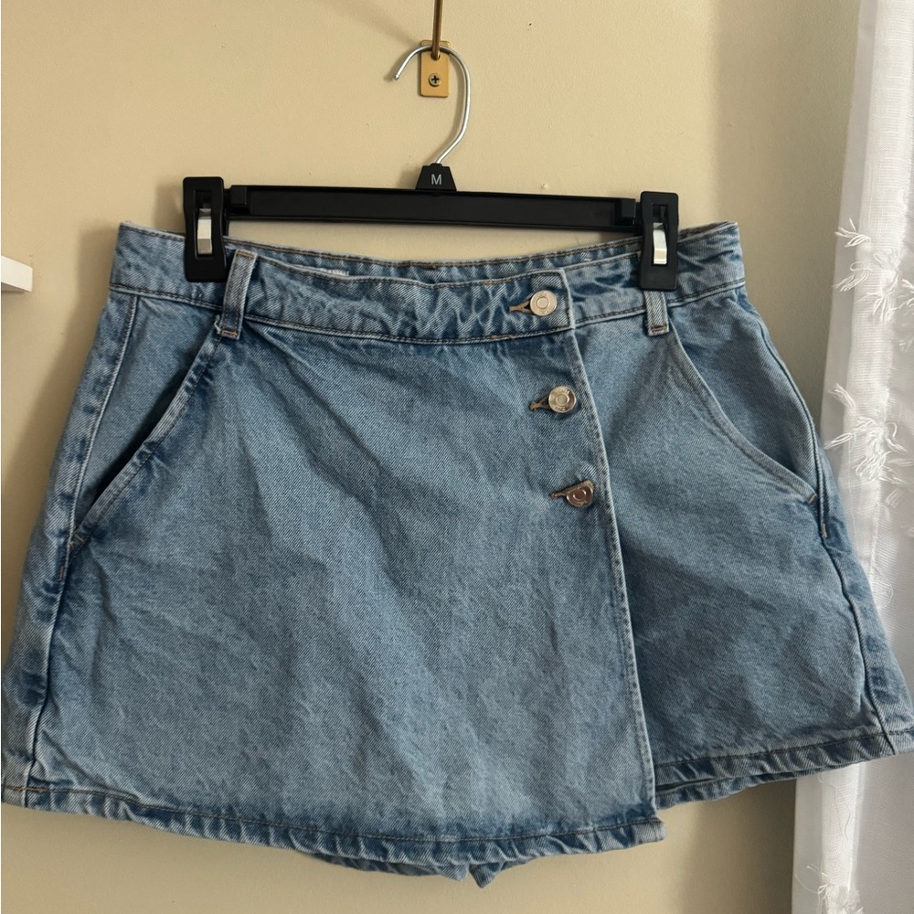 Zara Blue Denim Skort